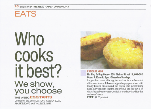 Featured on The New Paper, April 2012