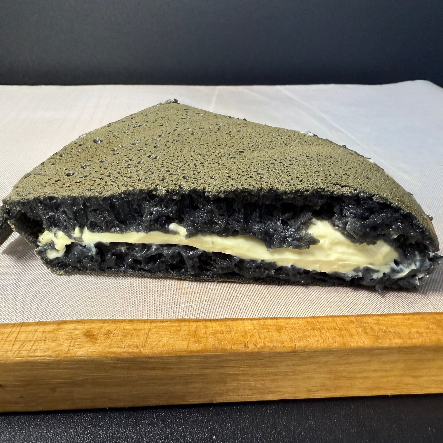 Cream Cheese Charcoal Pancake